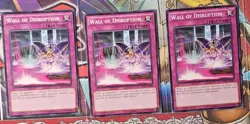 Yu-Gi-Oh! TCG 3x Wall of Disruption SECE-EN068 1st Edition Common - Image 1