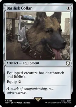 MTG English Basilisk Collar NM Normal Universes Beyond: Fallout - Image 1