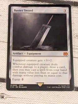 MTG - FINAL FANTASY - Buster Sword Non Foil - M/NM Pack Fresh! - Image 1