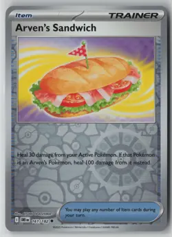 Arven's Sandwich 161/182 Pokemon Destined Rivals Reverse Holo (Near Mint) NM1 - Image 1