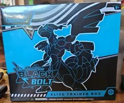 NEW Pokemon TCG Cards Scarlet Violet 10.5 BLACK BOLT Elite Trainer Box ETB - - Image 1