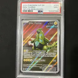 2024 POKEMON SVP EN-SV BLACK STAR PROMO #098 IRON THORNS PSA 9 - Image 1