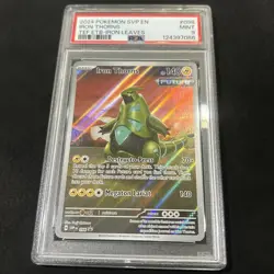 2024 POKEMON SVP EN-SV BLACK STAR PROMO #098 IRON THORNS PSA 9 - Image 2
