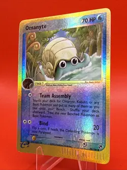 Pokemon TCG Omanyte 70/100 Reverse-Holo Ruby & Sapphire Sandstorm 2003 NM - Image 2