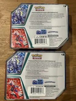Pokemon TCG Paldea Legends Tins Koraidon Ex + Miraidon Ex Bundle (Set of 2) - Image 2