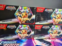 Lot of 4x Pokemon TCG Prismatic Evolutions Surprise Box - Pokemon TCG - Image 1
