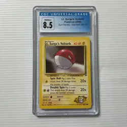 2000 POKEMON GYM HEROES #84 LT. SURGE'S VOLTORB CGC UNIVERSAL GRADE MINT 9 - Image 1