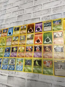 Pokemon Base Set Non Holo Lot of 56 Cards WOTC TCG LP/NM Pokemon - NO DUPES - Image 5