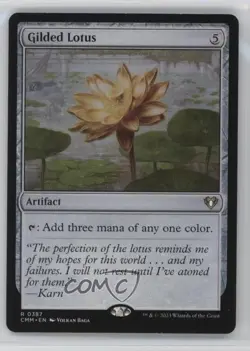 Gilded Lotus Foil Magic: Commander Masters CMM #0387 - Image 1