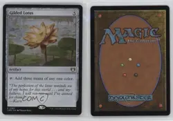 Gilded Lotus Foil Magic: Commander Masters CMM #0387 - Image 3