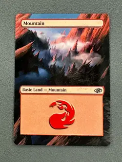 Mountain MTG Jumpstart 2022 Hand Painted Borderless Extended Full Altered Art v - Image 1