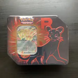 Destined Rivals Team Rocket Tin (Persian ex) - Sealed New - Pokemon TCG - Image 1