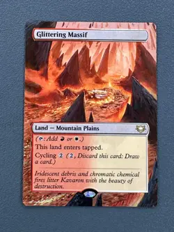 Glittering Massif MTG Edge of Eternities Commander Hand Painted Full Altered Art - Image 1