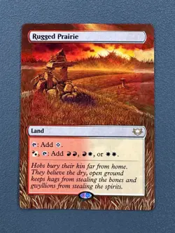 Rugged Prairie MTG Edge of Eternities Commander Hand Painted Full Altered Art v - Image 1
