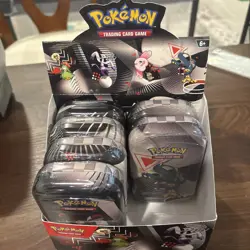 (LOT OF 6) Pokemon Black Bolt and White Flare MINI TINS (SEALED) - Image 1