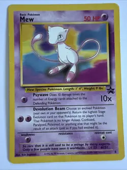 Mew Wizards of the Coast Promo #8 NON HOLO Pokemon Trading Card Game - Image 1