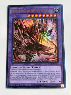 Yugioh Primite Dragon Nether Berzelius - 1st Edition Ultra Rare NM - Free Holo A - Image 1