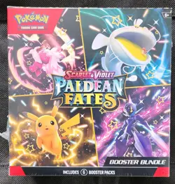 Pokemon TCG Paldean Fates Booster Bundle Sealed Box, 6 Packs - Image 1