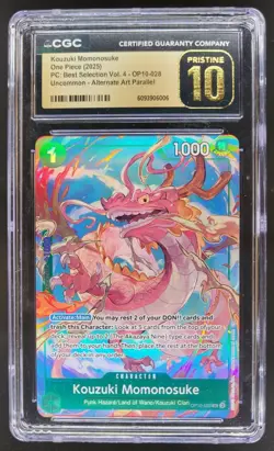 2025 ONE PIECE KOUZUKI MOMONOSUKE ALT ART OP10-028 CGC 10 PRISTINE D PT - Image 1
