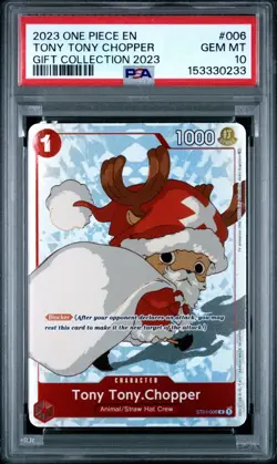 2023 ONE PIECE GIFT COLLECTION 2023 #ST01-006 TONY TONY CHOPPER PSA 10 - Image 1