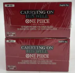 Lot of (2) One Piece TCG OP-13 Carrying On His Will Booster Boxes SEALED ENGLISH - Image 4