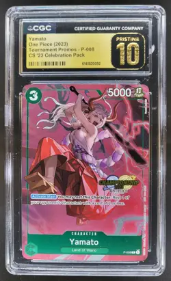 2023 ONE PIECE YAMATO PROMO P-008 CGC 10 PRISTINE D PT - Image 1