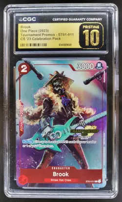 2023 ONE PIECE BROOK PROMO ST01-011 CGC 10 PRISTINE D PT - Image 1