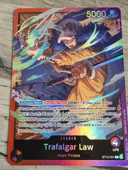 • Trafalgar Law • ST10-001 SR Leader The Three Captains Holo One Piece TCG - Image 2