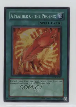 SR - A Feather of the Phoenix Unlimited YuGiOh Flaming Eternity #FET-EN037 2005 - Image 1