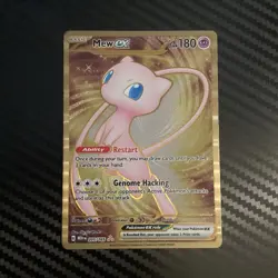 Pokemon TCG Mew EX Metal Gold NM 205/165 Scarlet & Violet 151 Promo Card - Image 1