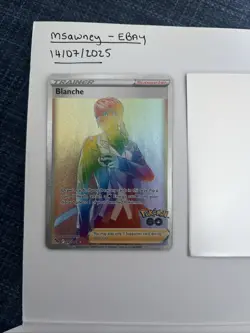 Pokemon TCG Blanche Holo Card Pokemon Go 082/078 Secret Rare MINT CONDITION - Image 1