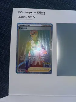 Pokemon TCG Blanche Holo Card Pokemon Go 082/078 Secret Rare MINT CONDITION - Image 2