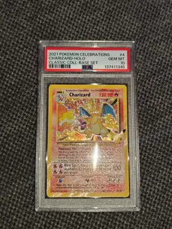 PSA 10 Charizard Holo Celebrations 4/102 Classic Coll. 2021 Pokemon Card - Image 1