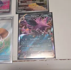 Pokemon TCG SVP Holo Lot Team Rocket's Nidoking EX Mega Clefable EX 6 Cards - Image 2