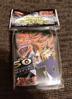 OFFICIAL KONAMI YUGIOH SLIFER THE SKY DRAGON CARD SLEEVES (YUGIOH SIZE) 50ct - Image 1