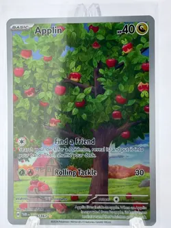 2024 Applin Illustration Rare 185/167 SV06 Twilight Masquerade Pokemon Card NM - Image 1