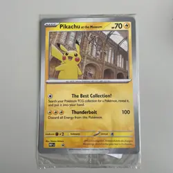 3x Sealed Pikachu At The Museum Natural History Museum Jumbo Pokemon Promo Card - Image 2