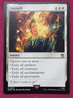 Magic The Gathering DOCTOR WHO FAREWELL white card MTG - Image 1
