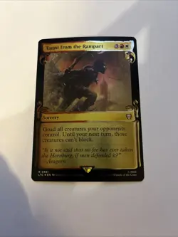 Taunt From The Rampart Showcase Scrolls Foil Card #0481 MTG LP - Image 1