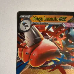 Pokemon Card - Mega Lucario EX 77 /132 ME01: Mega Evolution Double Rare NM - Image 2