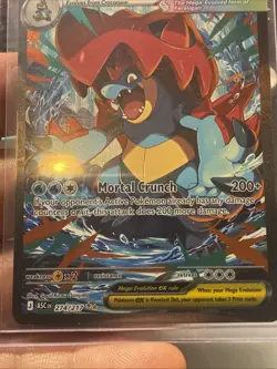 Pokemon TCG Mega Feraligatr EX Full Art Holo Card 274/217 - Image 2