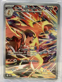 Pokemon TCG Ethan's Typhlosion Destined Rivals Illustration Rare Card 190/182 - Image 1