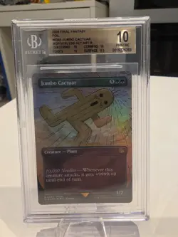 BGS 10 Jumbo Cactuar 0343 (Borderless) Final Fantasy Foil MTG - Image 1