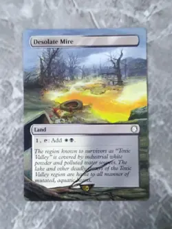Desolate Mire #146 MTG Fallout Hand Painted Borderless ExtendedFull Altered Art - Image 1