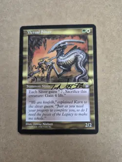 UNPLAYED SIGNED NM MTG Magic Victual Sliver Stronghold Terese Nielsen Edh Cube - Image 1