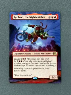 Raphael, the Nightwatcher Teenage Mutant Ninja Turtles Hand Painted Altered Art - Image 1