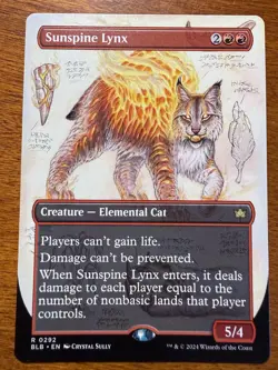Sunspine Lynx Borderless MTG Bloomburrow NM-M 292 - Image 1