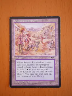 Soldevi Excavations - Good / Played - Alliances Rare - Magic the Gathering - MTG - Image 1