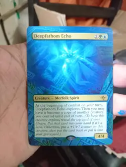 Deepfathom Echo MTG The Lost Caverns of Ixalan Hand Painted Extended Altered Art - Image 1