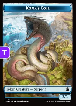 MTG Koma's Coil/Scion of the Deep Foundations Token NM - Image 1